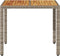 vidaXL Tuintafel met acaciahouten blad 90x90x75 cm poly rattan grijs