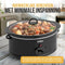 Strex Slowcooker 3.5L - 3 Warmtestanden - Keramische Binnenpan - Zwart