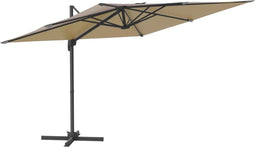 vidaXL - Zweefparasol - met - aluminium - paal - 300x300 - cm - taupe