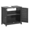 SoBuy FRG238-DG - Badkamermeubel - 1 lade 2 deuren - Donkergrijs MDF 60cm
