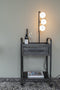 Housecraft Living Monica - Tafellamp - 3 lichtpunten - Rookglas/Melkwit