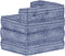 vidaXL - Poef - modulair - stof - indigo