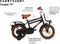 Supersuper Cooper - Kinderfiets - Jongensfiets - 14 inch - Mat Zwart