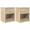 vidaXL - Nachtkastjes - 2 - st - met - lade - 40x34x50 - cm - sonoma - eikenkleurig
