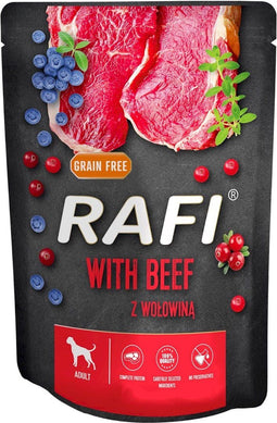 DOLINA NOTECI RAFI Nat hondenvoer Rundvlees, bosbes, cranberry 300 g