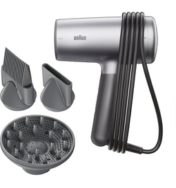 Braun HD4.3 - Föhn - 2200W Super IONTEC met Diffuser en Kam - Zwart