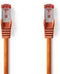 Nedis CAT6 Netwerkkabel - RJ45 Male - RJ45 Male - S/FTP - 10.0 m - Rond - LSZH - Oranje - Envelop