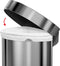 Simplehuman Semi Round Prullenbak - 45 l - RVS - Zilver
