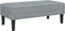 vidaXL - Ligbed - Lichtgrijs - 113x57x39 - cm - Stof