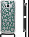 iMoshion Hoesje Geschikt voor Samsung Galaxy S8 Hoesje Met Koord - iMoshion Design Hoesje met Koord - Groen / Transparant / Panther Illustration