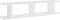 vidaXL - Wandschappen - 2 - st - 90x18x20 - cm - bewerkt - hout - wit