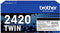 Brother TN-2420TWIN - Toner - 2-Pack - Zwart (2 stuks)