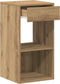 vidaXL - Nachtkastjes - 2 - st - met - lade - 35x34x66,5cm - artisanaal - eikenkleurig