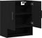 vidaXL - Wandkast - Zwart - Eiken - 60x31x70 - cm - Engineered - Hout