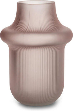 Vaas 'philou' mat roze h20 d15 cm