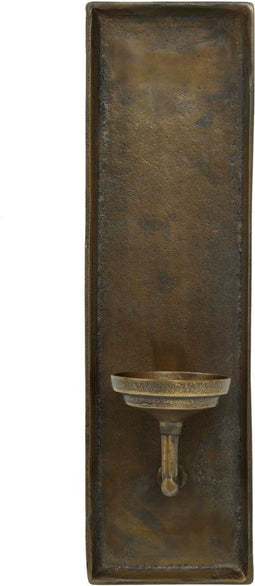 PTMD Leico Muur Kandelaar - 14 x 16 x 45 cm - Aluminium - Goud