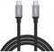 Aukey USB-C Male to USB-C Male kabel - 1m - Grijs Zwart