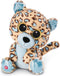 Nici Luipaard/jaguar Lassi - pluche knuffel - beige/blauw - 25 cm