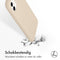 Accezz iPhone 11 - Liquid Silicone Backcover - Schokabsorberend - Beige