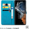 iMoshion Hoesje Geschikt voor Samsung Galaxy S23 Ultra Hoesje Met Pasjeshouder - iMoshion Mandala Bookcase - Turquoise