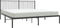 vidaXL - Bedframe - met - hoofdbord - metaal - zwart - 180x200 - cm