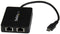 Startech.com US1GC301AU2R - USB-C naar dual Gigabit Ethernet adapter - 2x Ethernet 1Gbps - USB (Type-A) poort