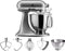 KitchenAid Artisan 5KSM175PSECU - Keukenrobot - 4,8L RVS kom 300W - Contour grijs