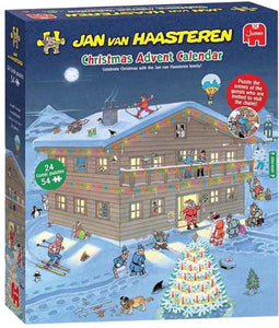 Jan van Haasteren - Adventkalender (2025) - 24 puzzels van 54 stukjes - Multi kleuren