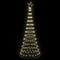 LED Kerstboom met 290 LED Warmwit 100 x 100 x 250 cm Metaal