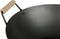 5Five Wok/hapjes/bak pan - Professional - met anti aanbak laag - metaal/hout - D35 x H16 cm - keuken pannen - alle hittebronnen geen inductie