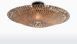 GOOD&MOJO Plafonniere Kalimantan - Bamboe - Ø60cm - Scandinavisch,Bohemian