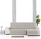 Hoes voor chaise longue met korte armleuning rechts Eysa LEVANTE Beige Linnen 100 x 110 x 290 cm