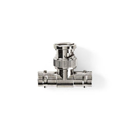 Nedis Adapter Antenne | BNC male - 2x BNC female Metaal