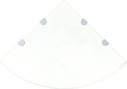 vidaXL Hoekschap - Zwevend - Gehard glas 45x45 cm - Transparant
