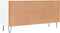 vidaXL - Tv-meubel - 103,5x30x50 - cm - bewerkt - hout - wit