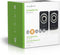Nedis CSPR20020BK - 2.0 Stereo Speakerset - 18 Watt USB-voeding (1 set)