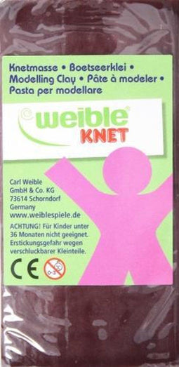 Weible Knet - Knetklei - Soepel blijvende klei - Bruin (250 g)