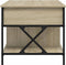 vidaXL - Salontafel - 100x55x50 - cm - bewerkt - hout - en - metaal - sonoma - eiken