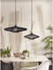 GOOD&MOJO Hanglamp Zanzibar - Rotan Zwart - Ø40x12cm - Modern - Hanglampen Eetkamer, Slaapkamer, Woonkamer