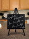 Mini tripod table chalk board - Wood with lacquered black finish - 24x15cm