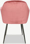 Orville velvet eetkamerstoel Brando roze