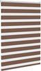 vidaXL - Zebra - rolgordijn - 100x150 - cm - stofbreedte - 95,9 - cm - polyester - bruin