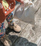The New Chapter D107-0633 - Unisex Broek - Jersey met Mother Earth print - Maat 92