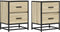 vidaXL - Nachtkastjes - 2 - st - 40x31x50 - cm - bewerkt - hout - sonoma - eikenkleurig