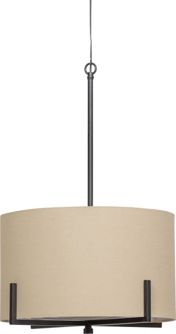 WOOOD Exclusive Holly Hanglamp - Zwart/naturel - 75x53x53
