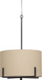 WOOOD Exclusive Holly Hanglamp - Zwart/naturel - 75x53x53