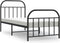 vidaXL - Bedframe - met - hoofd- - en - voeteneinde - metaal - zwart - 90x200 - cm