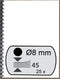 Fellowes Plastic Bindruggen Rond 8mm - Zwart (25 stuks)