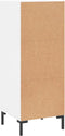 vidaXL - Dressoir - 34,5x34x90 - cm - bewerkt - hout - wit