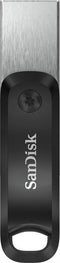 SanDisk iXpand Go - USB-stick 64GB - Apple Lightning USB 3.2 - Zilver